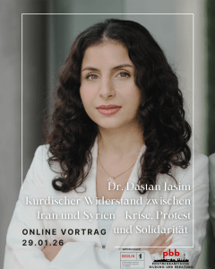 Online-Vortrag mit Dr. Dastan Jasim: Kurdischer Widerstand zwischen Iran und Syrien | pbb Berlin