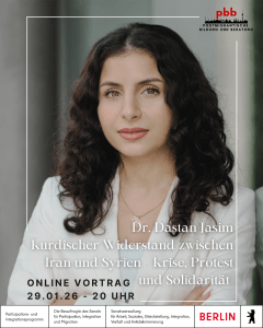 Online-Vortrag mit Dr. Dastan Jasim: Kurdischer Widerstand zwischen Iran und Syrien | pbb&nbsp;Berlin